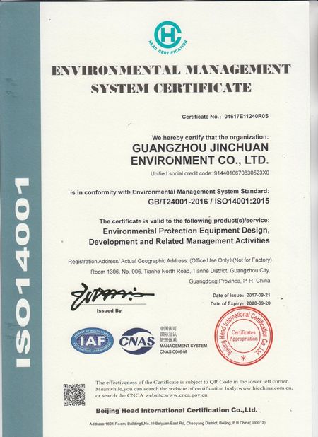 China Guangzhou Geemblue Environmental Equipment Co., Ltd. Zertifizierungen